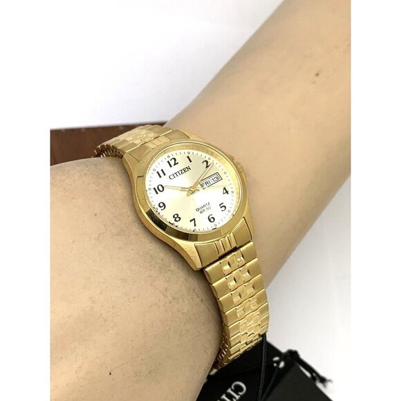 Citizen Women's Watch EQ2002-91P Quartz Gold Dial Petite 26mm Expansion … - Picture 5 of 13